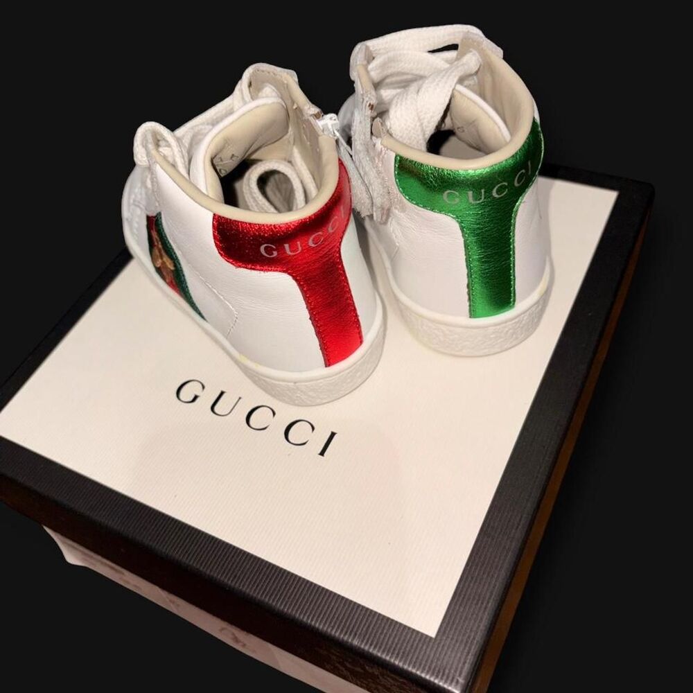 Gucci White First-shoes-baby-shoes / Size 4.5-5 - Picture 4 of 7